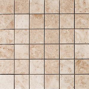 Cappuccino Polished Marble Mosaic Tile - 2 x 2 x 3/8